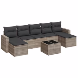 VidaXL 3251689, Gris foncé, Rotin, Verre trempé, 110 kg, Adultes et enfants, 550 mm, 550 mm