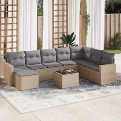 VidaXL 3251696 banc de jardin Rotin, Acier