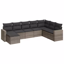 VidaXL 3251697, Gris foncé, Rotin, Acier, 110 kg, Adultes et enfants, 550 mm, 550 mm