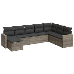 VidaXL 3251697 banc de jardin Rotin, Acier