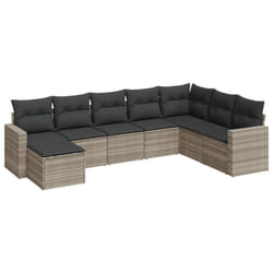 VidaXL 3251699 banc de jardin Rotin, Acier