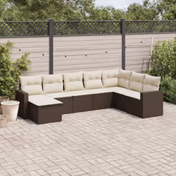 VidaXL 3251700 banc de jardin Rotin, Acier