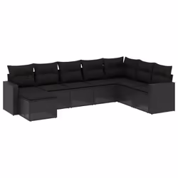 VidaXL 3251702, Noir, Rotin, Verre trempé, 110 kg, Adultes et enfants, 550 mm, 550 mm
