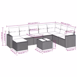 VidaXL 3251705 banc de jardin Rotin, Verre trempé