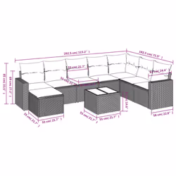 VidaXL 3251706 banc de jardin Rotin, Verre trempé