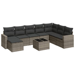 VidaXL 3251707 banc de jardin Rotin, Verre trempé
