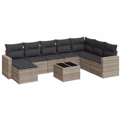 VidaXL 3251709, Gris foncé, Rotin, Verre trempé, 110 kg, Adultes et enfants, 550 mm, 550 mm