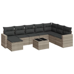 VidaXL 3251709 banc de jardin Rotin, Verre trempé