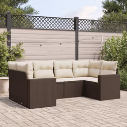 VidaXL 3251720 banc de jardin Rotin, Acier