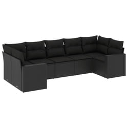 VidaXL 3251722 banc de jardin Rotin, Acier