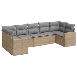 VidaXL 3251726 banc de jardin Rotin, Acier