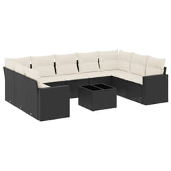 VidaXL 3251733 banc de jardin Rotin, Acier