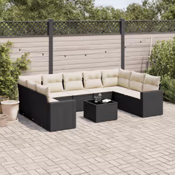 VidaXL 3251743 banc de jardin Rotin, Verre trempé