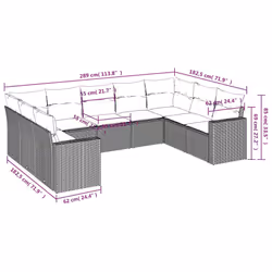 VidaXL 3251745 banc de jardin Rotin, Verre trempé
