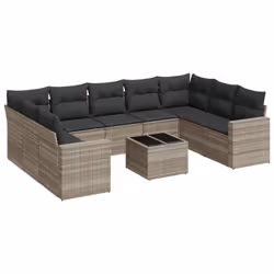 VidaXL 3251749, Gris foncé, Rotin, Verre trempé, 110 kg, Adultes et enfants, 550 mm, 550 mm