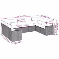 VidaXL 3251750 banc de jardin Rotin, Verre trempé