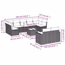 VidaXL 3251763 banc de jardin Rotin, Verre trempé