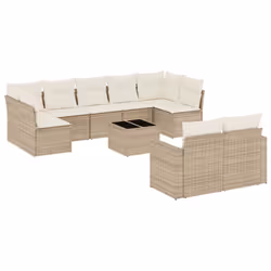 VidaXL 3251765, Crème, Rotin, Verre trempé, 110 kg, Adultes et enfants, 550 mm, 550 mm