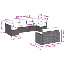 VidaXL 3251767 banc de jardin Rotin, Verre trempé