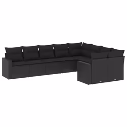 VidaXL 3251772, Noir, Rotin, Acier, 110 kg, Adultes et enfants, 655 mm, 620 mm