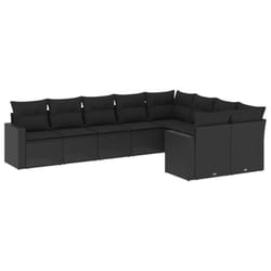 VidaXL 3251772 banc de jardin Rotin, Acier