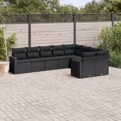 VidaXL 3251772 banc de jardin Rotin, Acier