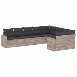 VidaXL 3251779, Gris foncé, Rotin, Acier, 110 kg, Adultes et enfants, 655 mm, 620 mm