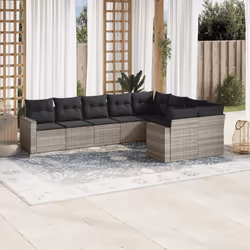 VidaXL 3251779 banc de jardin Rotin, Acier