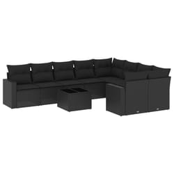VidaXL 3251782 banc de jardin Rotin, Verre trempé