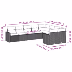 VidaXL 3251783 banc de jardin Rotin, Verre trempé