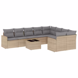 VidaXL 3251786, Gris clair, Rotin, Verre trempé, 110 kg, Adultes et enfants, 550 mm, 550 mm