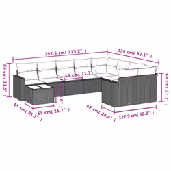 VidaXL 3251793 banc de jardin Rotin, Verre trempé