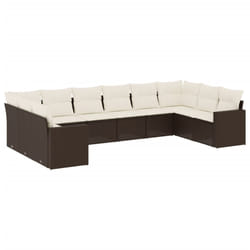 VidaXL 3251810 banc de jardin Rotin, Acier
