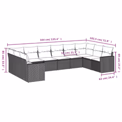 VidaXL 3251812 banc de jardin Rotin, Verre trempé