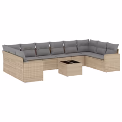 VidaXL 3251816, Gris clair, Rotin, Verre trempé, 110 kg, Adultes et enfants, 550 mm, 550 mm