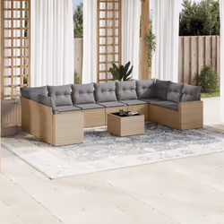 VidaXL 3251816 banc de jardin Rotin, Verre trempé