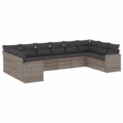 VidaXL 3251817, Gris foncé, Rotin, Verre trempé, 110 kg, Adultes et enfants, 550 mm, 550 mm
