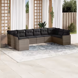 VidaXL 3251817 banc de jardin Rotin, Verre trempé