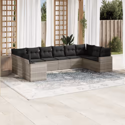 VidaXL 3251819 banc de jardin Rotin, Verre trempé