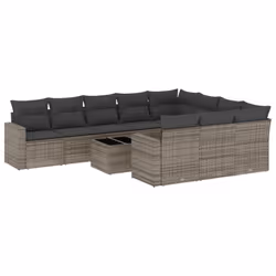 VidaXL 3251827, Gris foncé, Rotin, Acier, 110 kg, Adultes et enfants, 655 mm, 620 mm