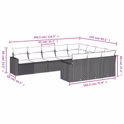 VidaXL 3251832 banc de jardin Rotin, Verre trempé