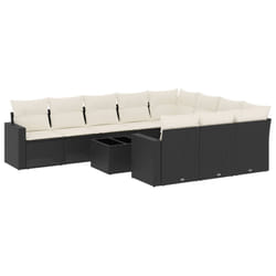 VidaXL 3251833 banc de jardin Rotin, Verre trempé