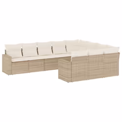 VidaXL 3251835, Crème, Rotin, Verre trempé, 110 kg, Adultes et enfants, 550 mm, 550 mm