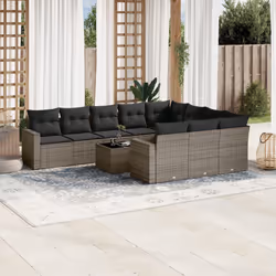 VidaXL 3251837 banc de jardin Rotin, Verre trempé