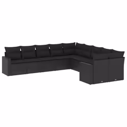 VidaXL 3251842, Noir, Rotin, Acier, 110 kg, Adultes et enfants, 655 mm, 620 mm