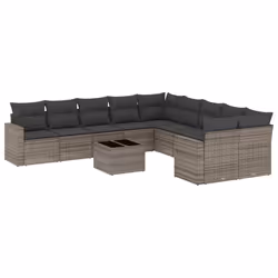 VidaXL 3251847, Gris foncé, Rotin, Acier, 110 kg, Adultes et enfants, 655 mm, 620 mm