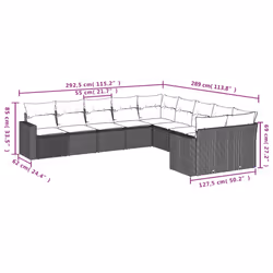 VidaXL 3251853 banc de jardin Rotin, Verre trempé