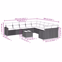 VidaXL 3251856 banc de jardin Rotin, Verre trempé