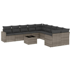 VidaXL 3251857 banc de jardin Rotin, Verre trempé