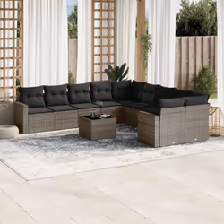 VidaXL 3251857 banc de jardin Rotin, Verre trempé